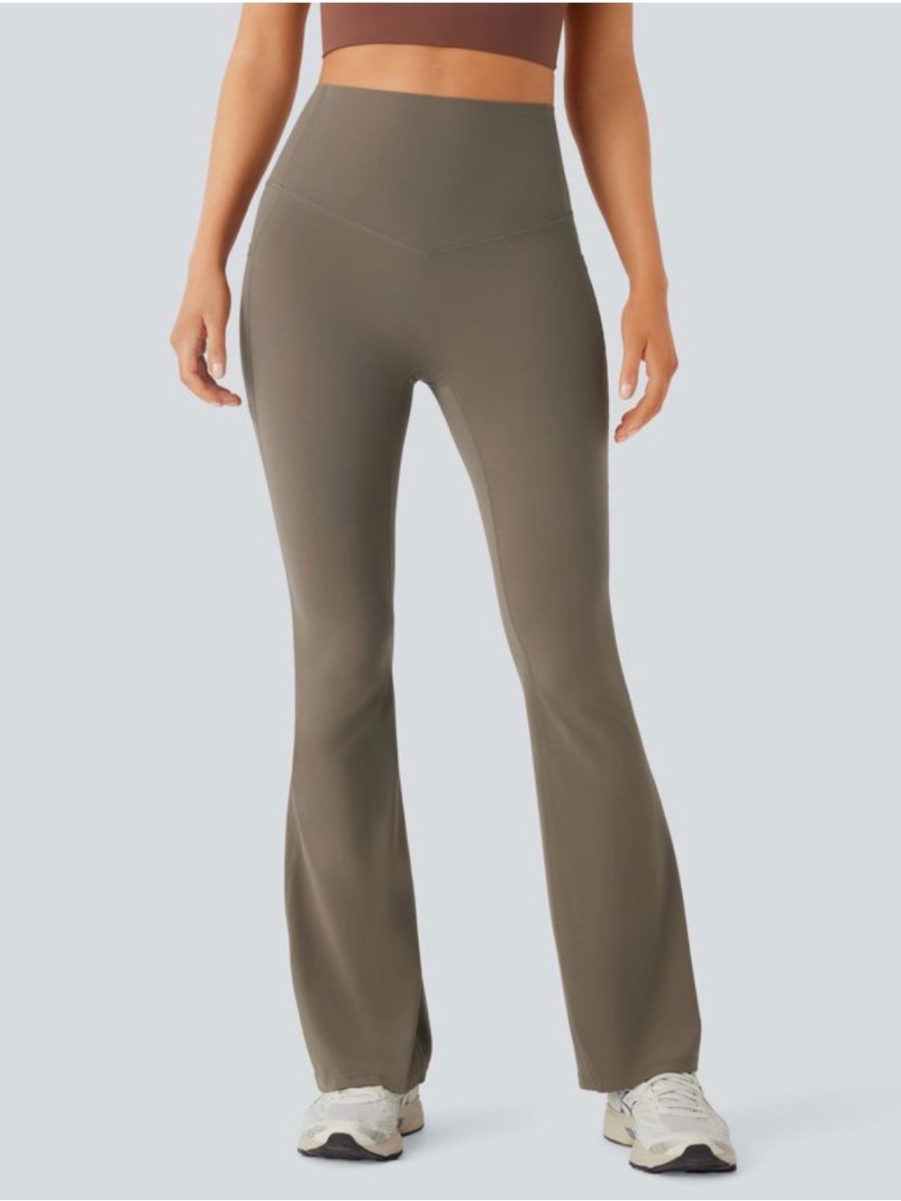 NWT Halara UltraSculpt Mid Rise Tummy Control Flare Leggings Size Small Petite